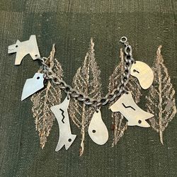 Unique Sterling Silver Charm Bracelet