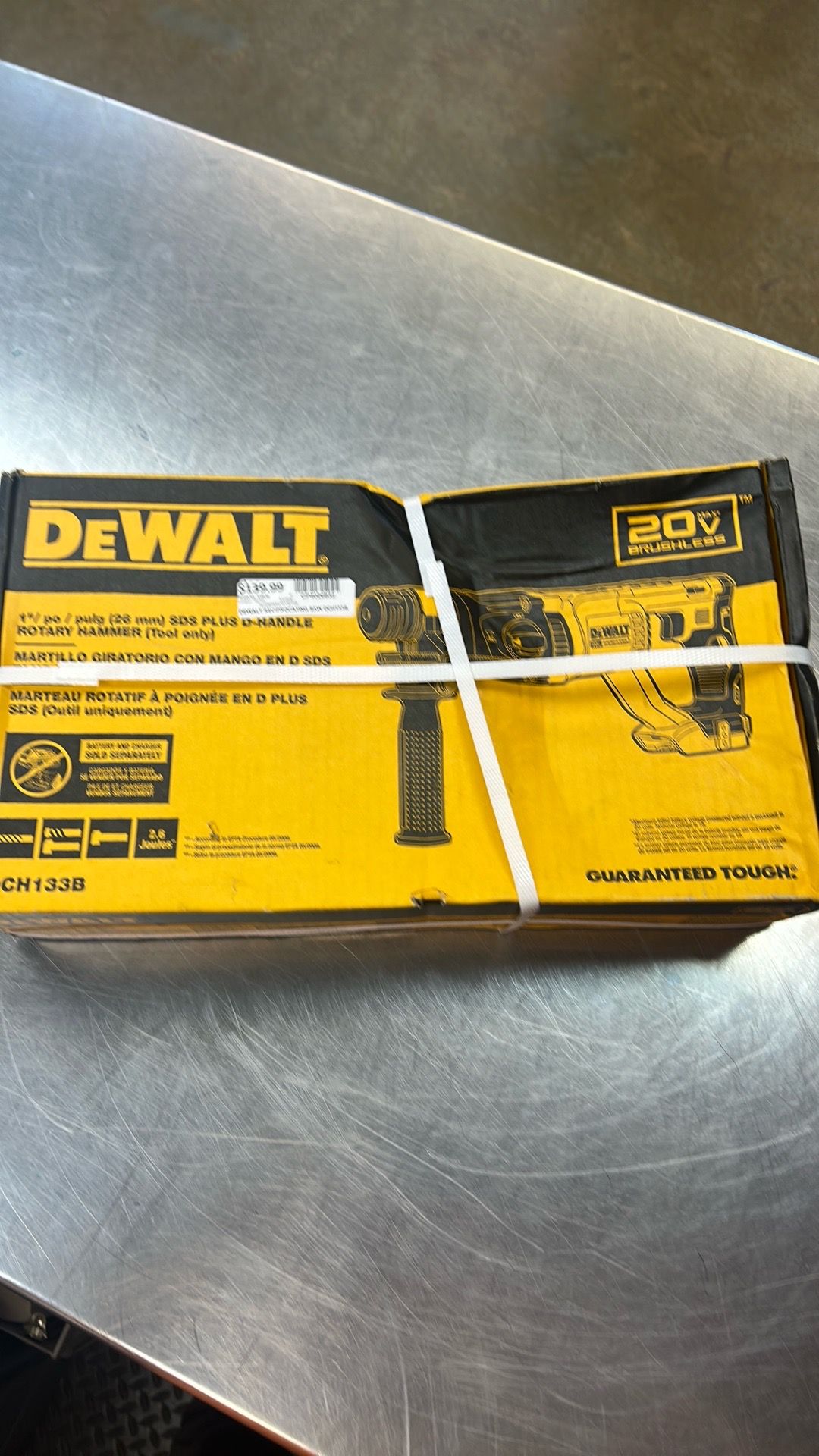 DeWalt 1 inch rotary hammer tool new in box brushless 20 V model DCH133B