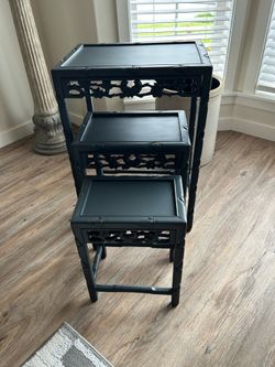Set of three nesting tables