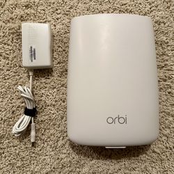Netgear RBS50 Orbi AC3000 Tri-band WiFi Add-on Satellite, White, Smoke Free Home
