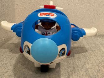 Fisher-Price Little People Airplane Toy with pilot figure - works