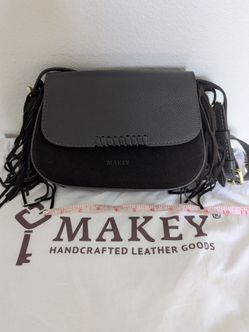 Genuine leather crossbody bag