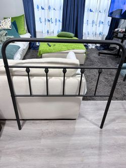 Twin Black Metal Bed