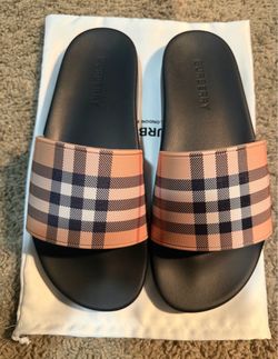 Burberry Check Slide Sandals