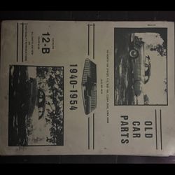 Vintage Old Car Parts Catalog 1940–1954 – Original Auto Restoration Manual