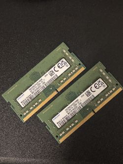 2x8Gbs sticks of DDR4 3200MT/s RAM
