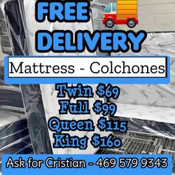 New Mattresses Twin mattress Full mattress Queen mattress King mattress Colchones nuevos Beds
