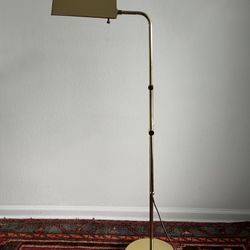 Vintage Floor Lamp Brass Adjustable 