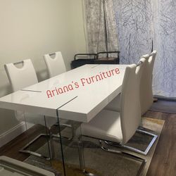 Modern Dining Table Set 90 Days No Interest $50 Down