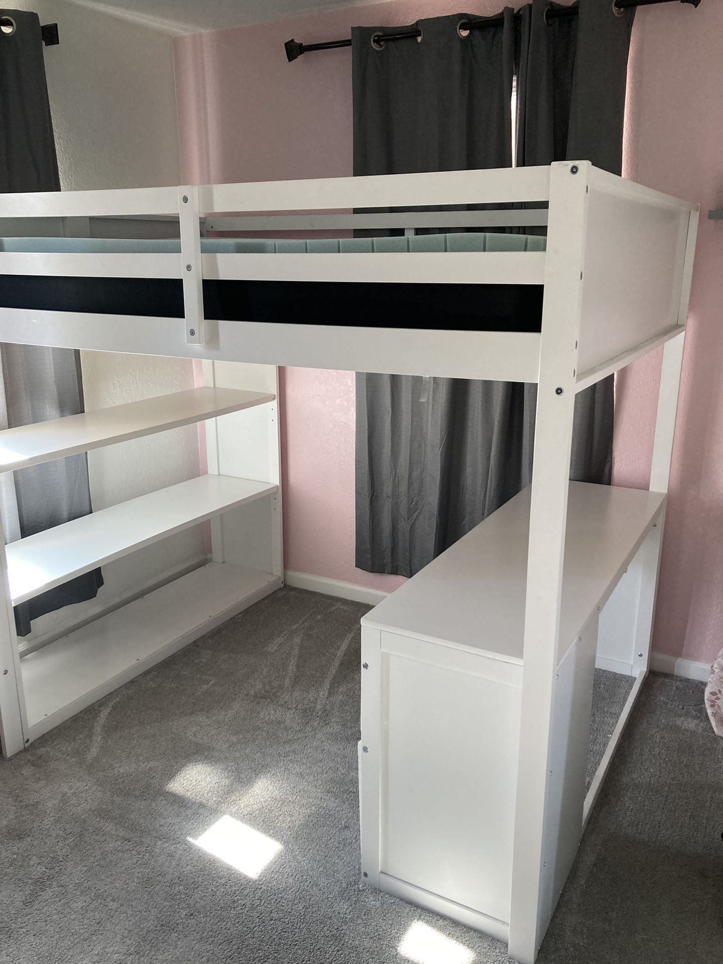 Full Size Bunk Bed/ Desk