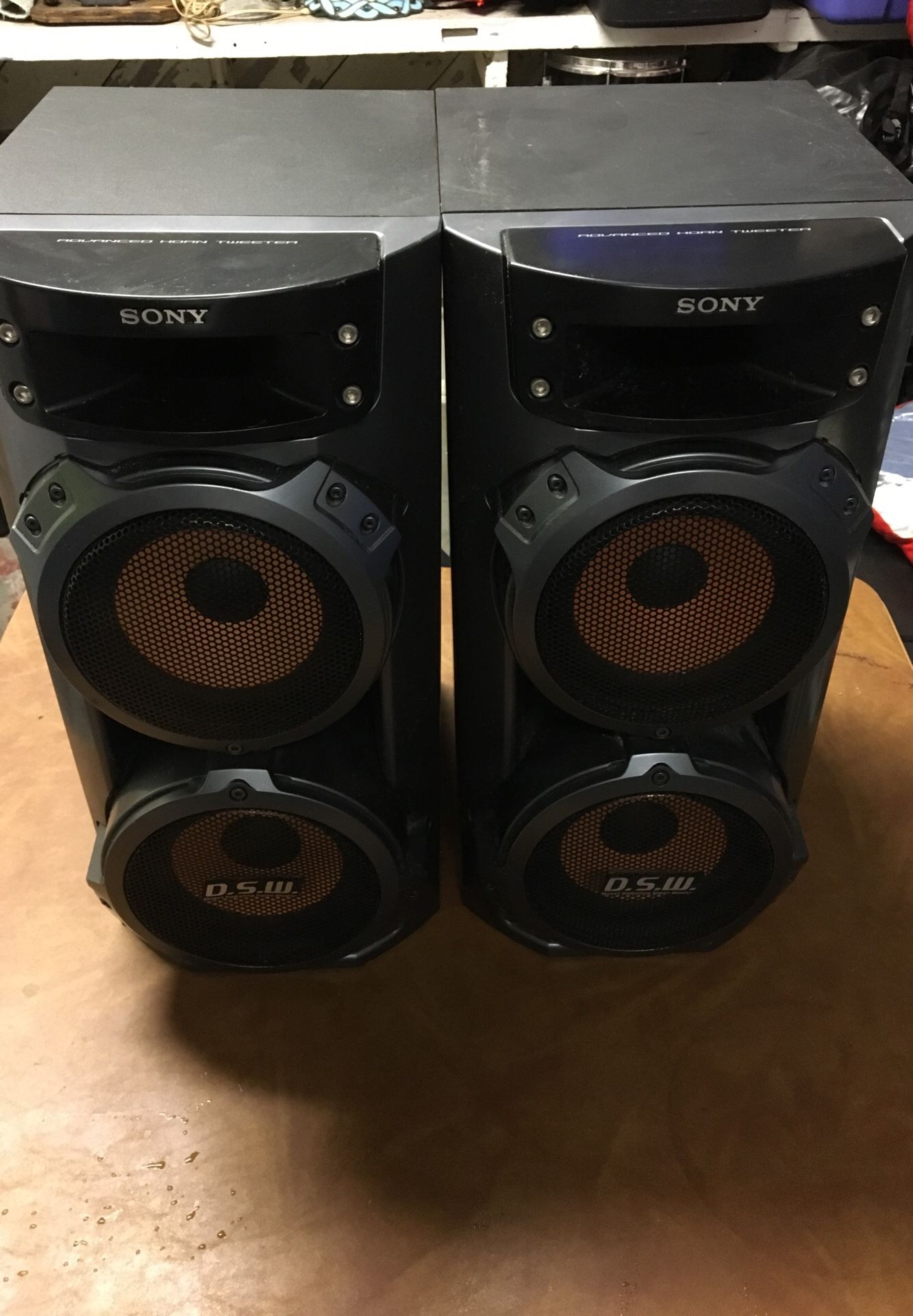 Sony D.S.W speakers with advanced horn tweeter