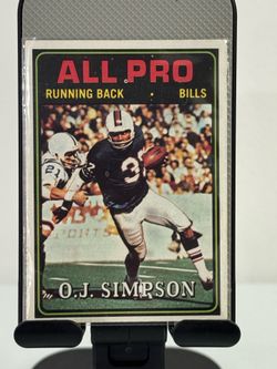 1974 Topps Football OJ Simpson #130 All Pro Buffalo Bills 🏈 very small crease left bottom.