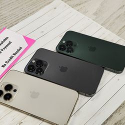 Apple IPhone 13 Pro Unlocked For All Carriers - $1 Down Today, No Credit Needed