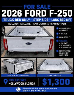 2026 Ford F250 F350 Long Bed 8 Ft