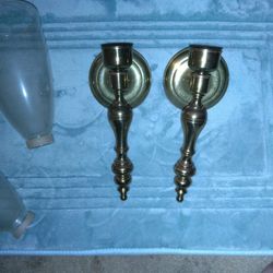 Brass Candle Holders For The Wall 
