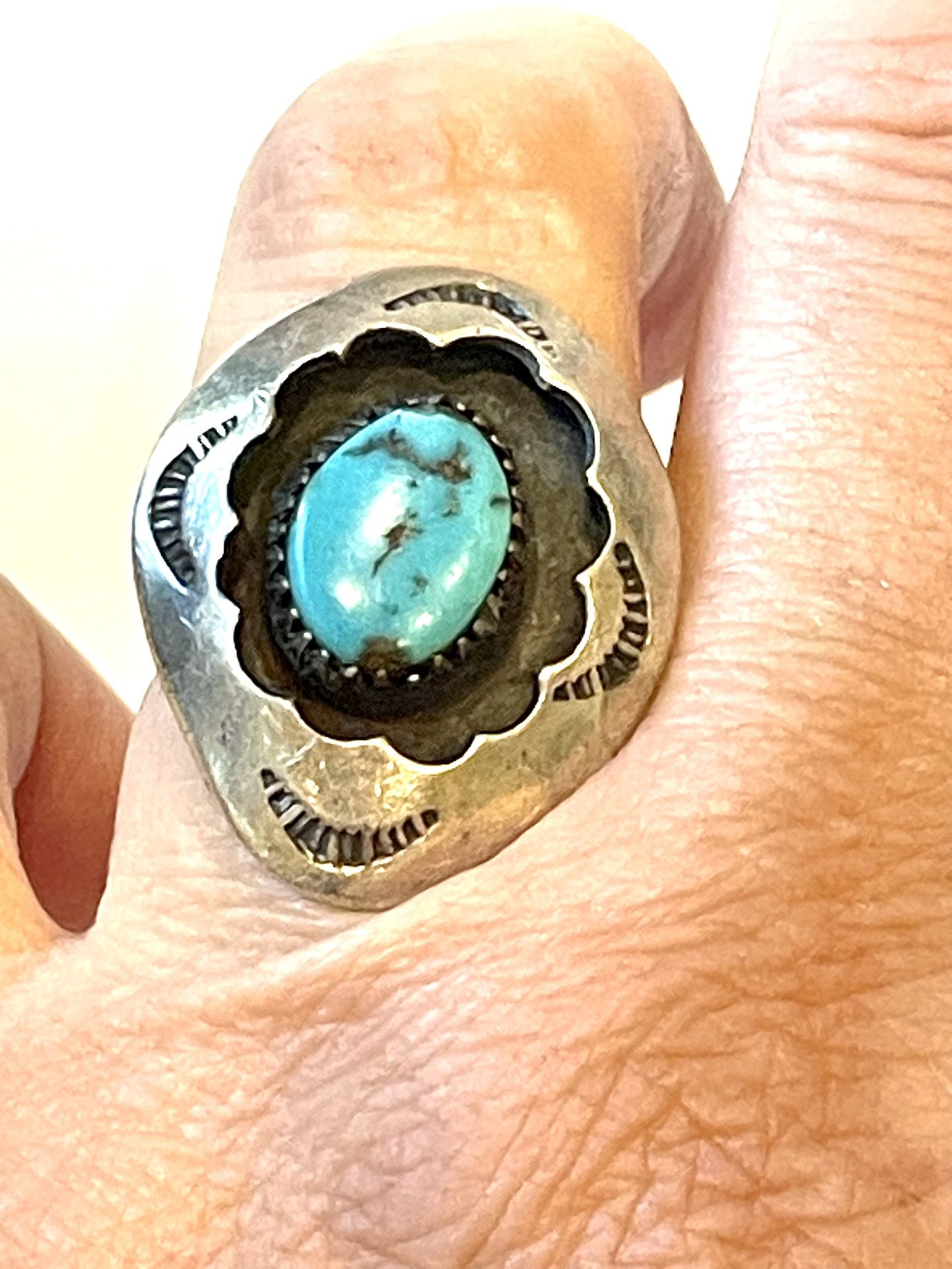 Pre Assay Sterling Navajo Turquoise Ring