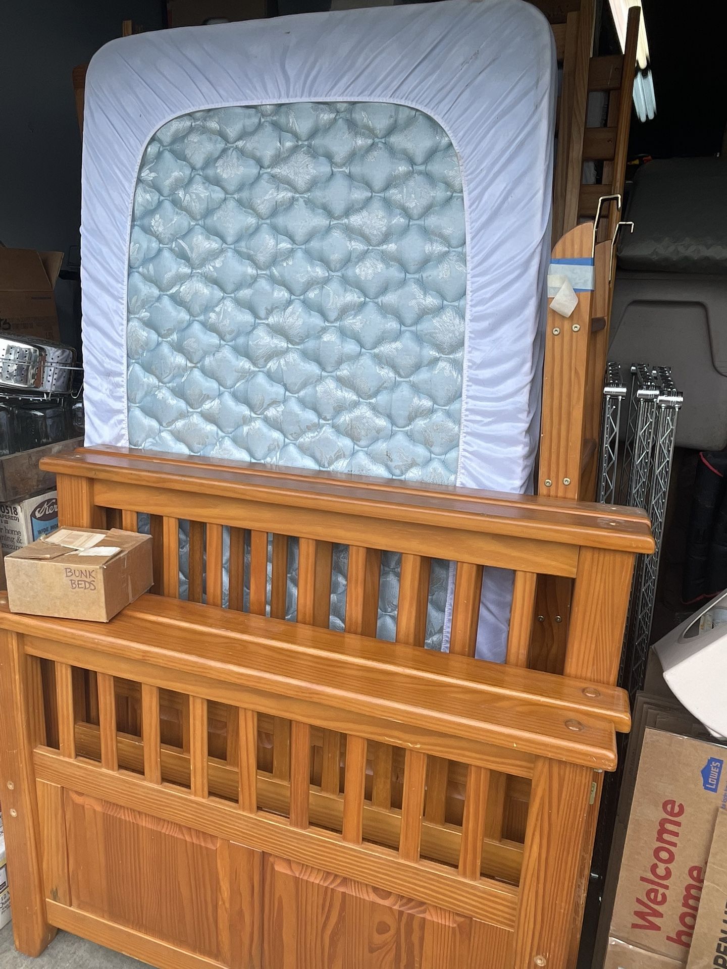 Solid Maple Bunk Beds (or 2 Twin Beds)