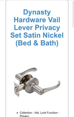 Dynasty Bed and bath doorhandles