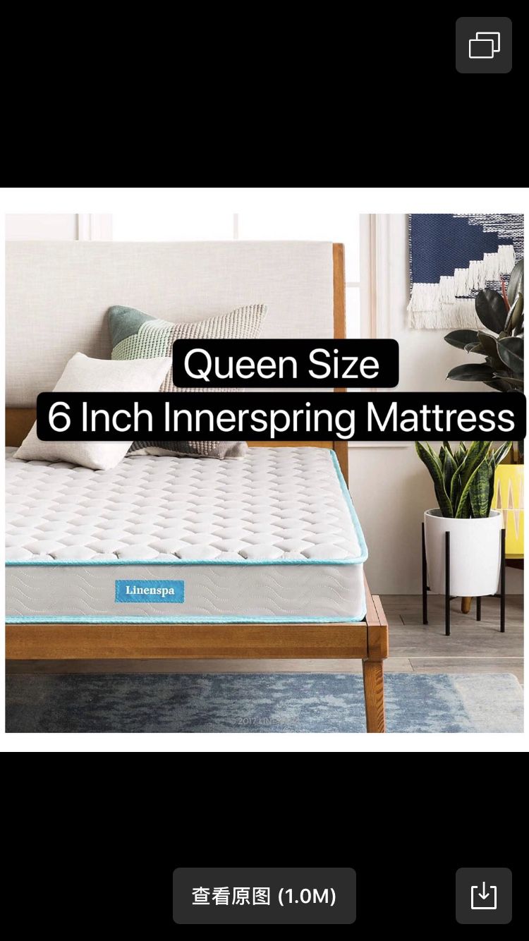 Boston Queen black bed frame and free mattress