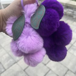 Lilac Grapes Keychain