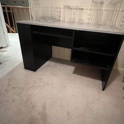 Black And Grey IKEA Office Student Desk 