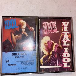(2) Billy Idol "Vital Idol" & rebel yell Cassette Tape $10 Each