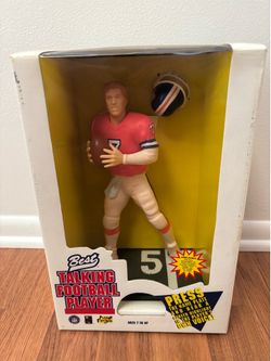 Vintage John Elway Talking Football Player action figure, John Elway. Still in original box, never opened.