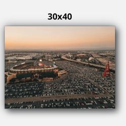 30”x40” Angels Vs Dodgers Game 2025 Canvas Print 