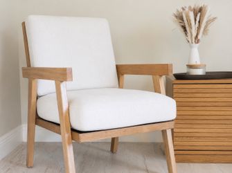 Grantsville Wood Frame Accent Chair - Studio McGee