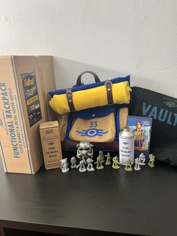 Official Fallout Lucy’s Vault 33 Backpack The Wand Company and small minifigs