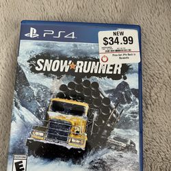 PS4 Game Snowrunner New 