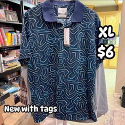 NWT Mens Good Fellow golf dri-fit shirt XL