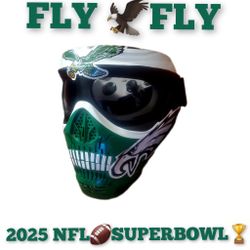 Custom Philadelphia🦅Super Bowl 59🏆Champs Fanatic  Wearable Mask-4 Tha 2ru Ultimate Fan-Shipping Available-Dm If Interested