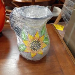 Sunflower Glass Pitcher