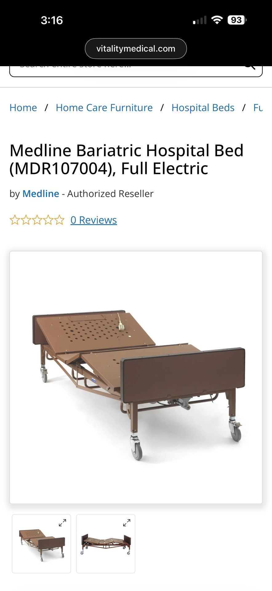 All Electric Medical Bed Med Line