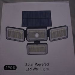 Solar Powered LED Wall Light