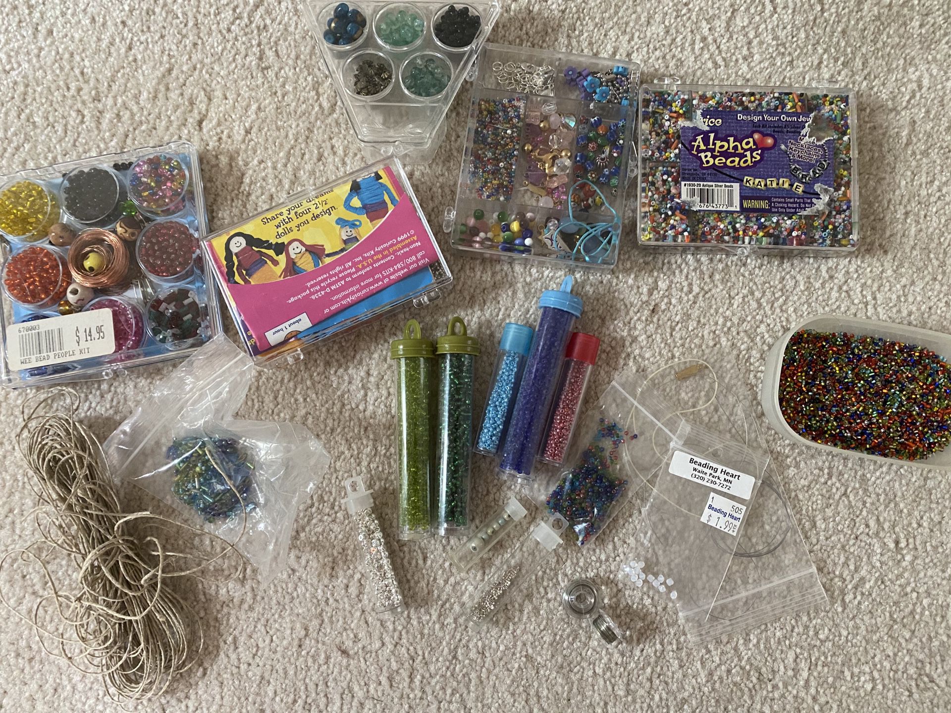 Lot of beading supplies. $4 for all