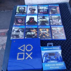 Blue & Black 2018 Playstation 4 PS4 Slim 1TB. All call of duty combo $400! All racing combo $400? Cash & trade welcome