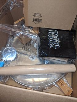 Tasty food cooking utensils pizza tray cutter and more