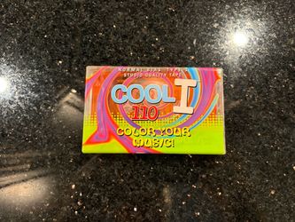 COOL I 110 Colored Blank Cassette Tape Blue & Yellow New & Sealed 110 Min