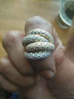 925 silver diamond ring