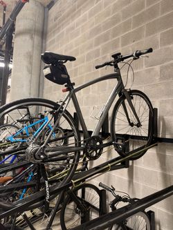 Gray Hybrid Commuter Bike - raleigh