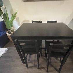 Bar Table With 4 Chairs