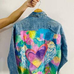 Painted Custom Jean Jacket 