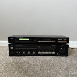 MCS Home Stereo Audio System - Integrated Amplifier and Digital AM FM Radio Tuner Receiver