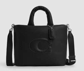 Coach Black Pillow Quilted Tote