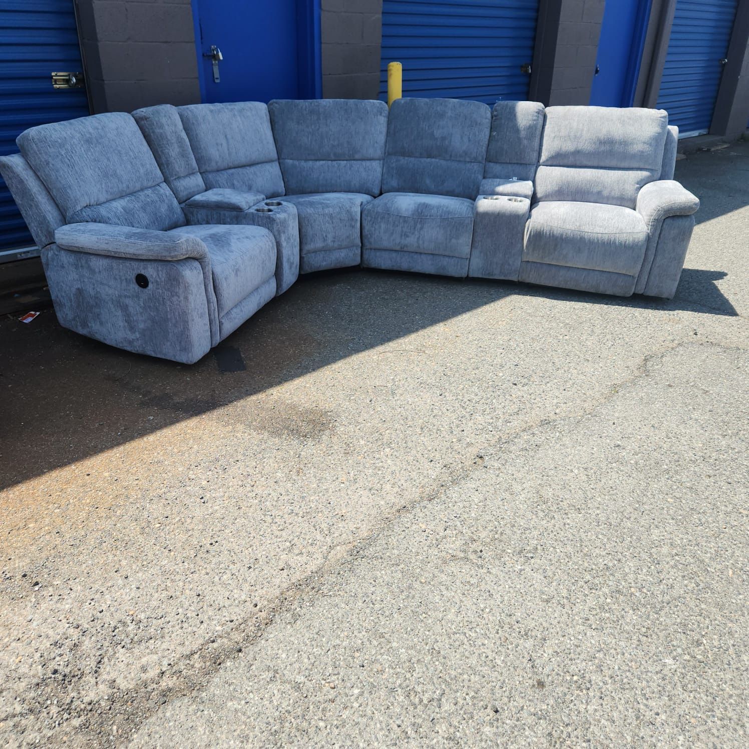 Ex-Display Sectional Sofa With Power Recliners