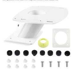 APT-F-150-01 Aluminum Radar Mount 6" Forward Leaning Compatible with Garmin Raymarine Simrad Radomes