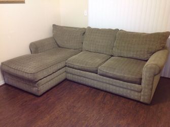 Sofa with chaise very comfortable and clean