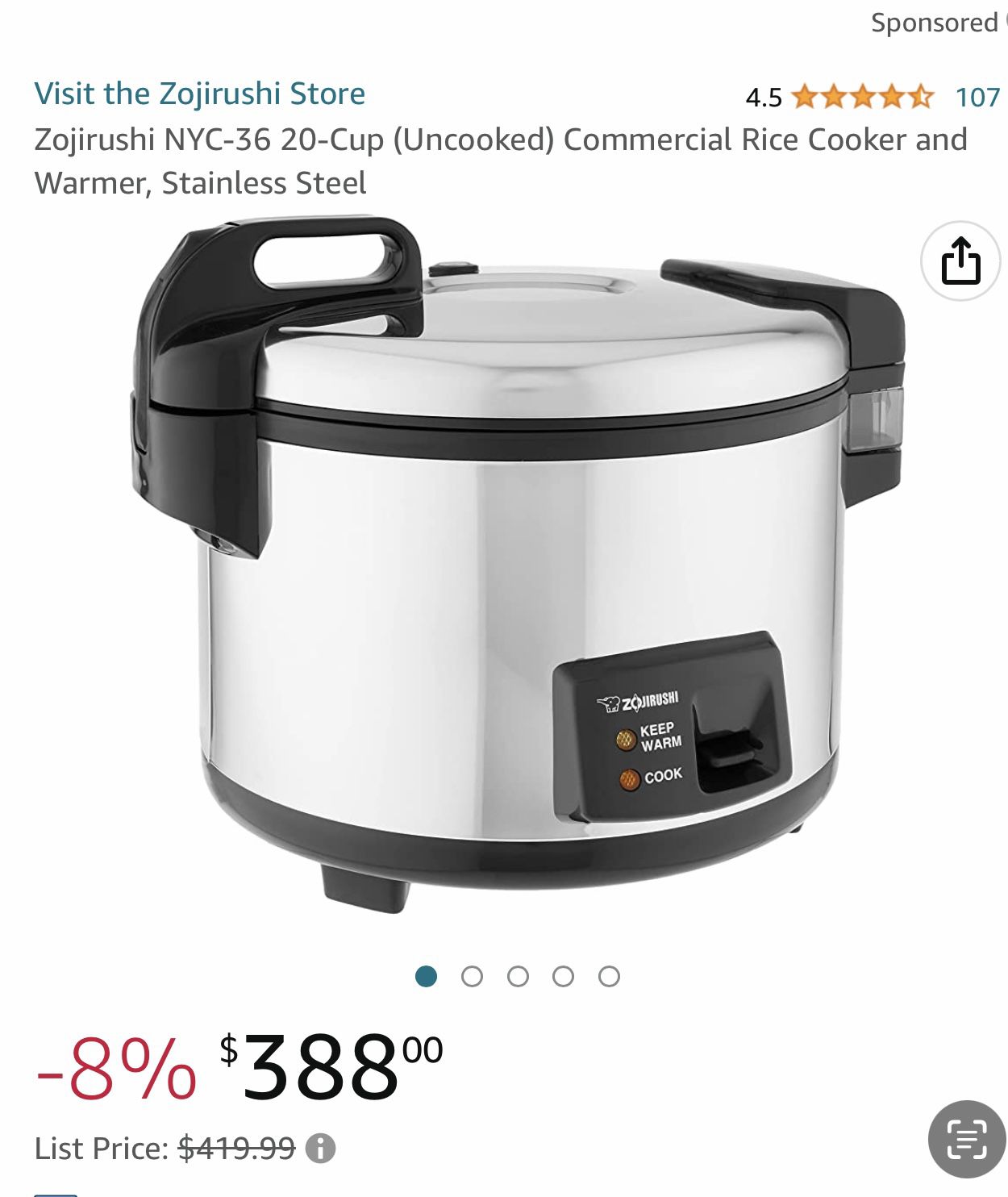 Electric Rice Cooker/Warmer for Sale in El Monte, CA OfferUp